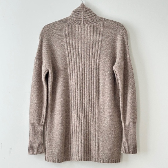 Ann Taylor LOFT Beige Shawl Collar Open Cardigan - Picture 10 of 16